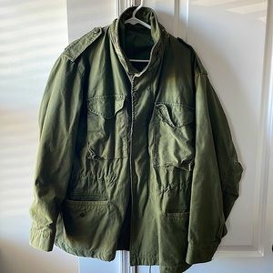 Vintage Vietnam era OD Green Field Jacket